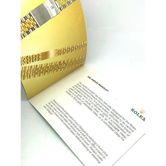 Authentic Rolex Datejust 90's Vintage 1996 Green Booklet Manual 593.56 - Picture 4 of 10